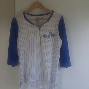 Los Angeles Dodgers Pinstripe Baseball Tee